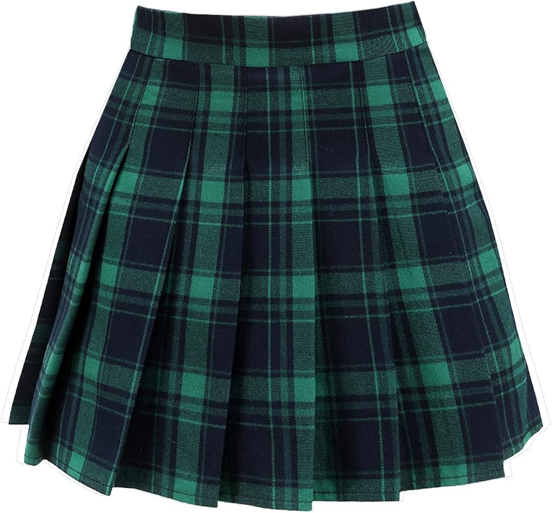Women's High Waist A-Line Pleated Mini Skirt Short Tennis Skirt | Amazon (US)