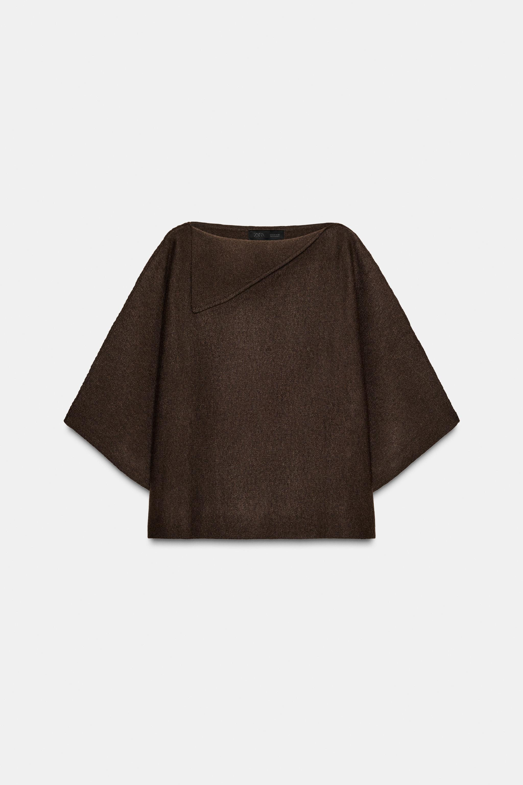 LAPEL COLLAR KNIT JUMPER | Zara US