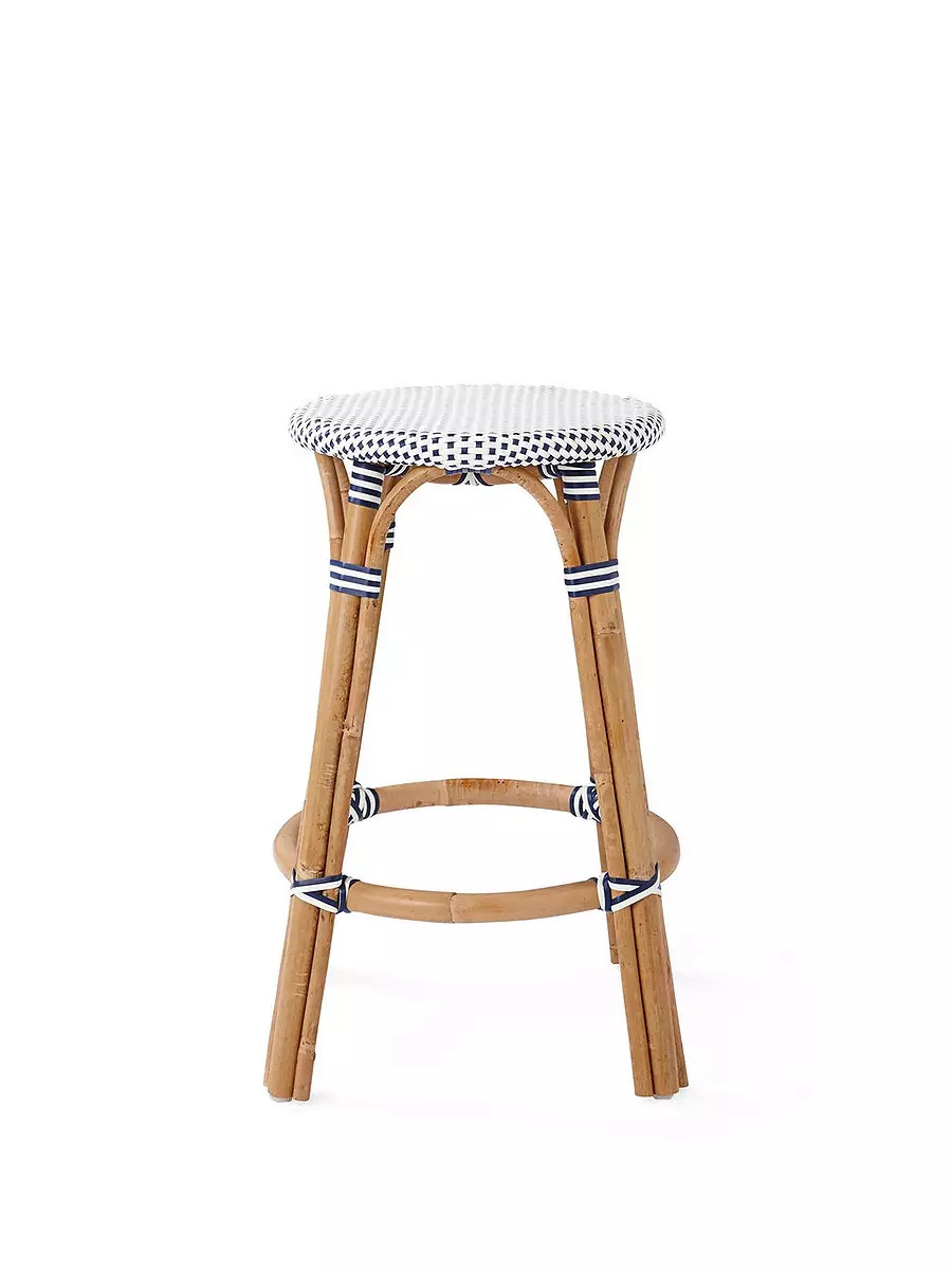 Riviera Rattan Backless Counter Stool | Serena and Lily