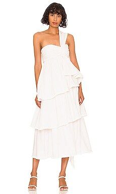 Cinq a Sept Sori Dress in Ivory & White from Revolve.com | Revolve Clothing (Global)