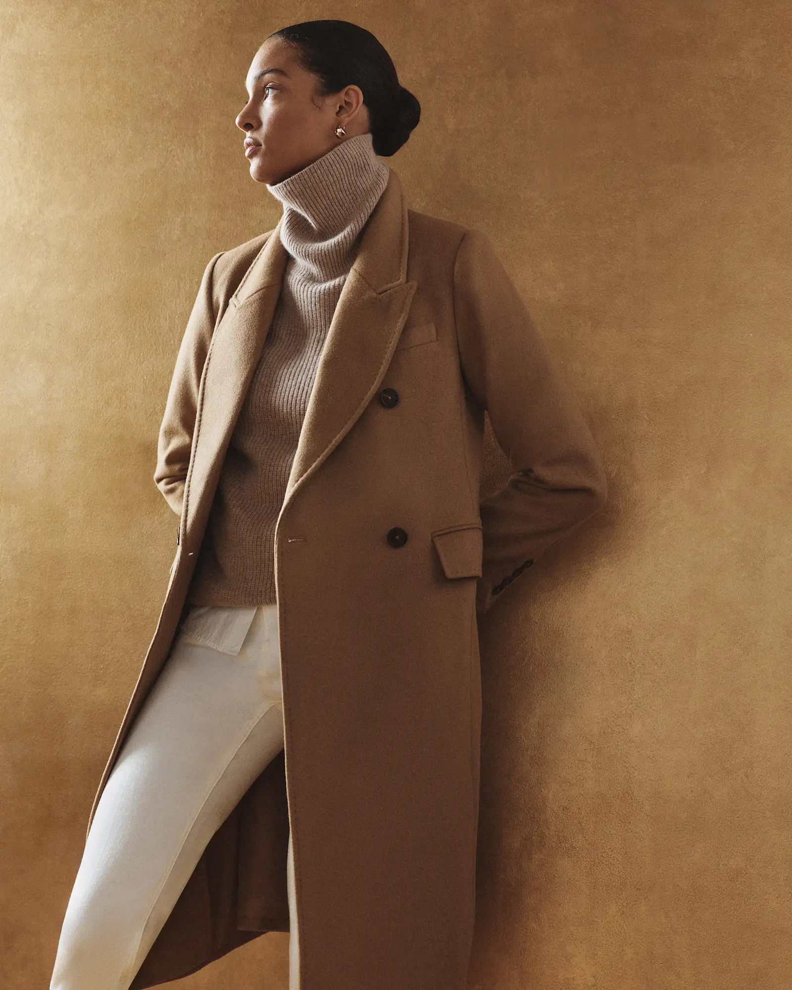 Italian Wool Double-Breasted Slouch Coat | Quince