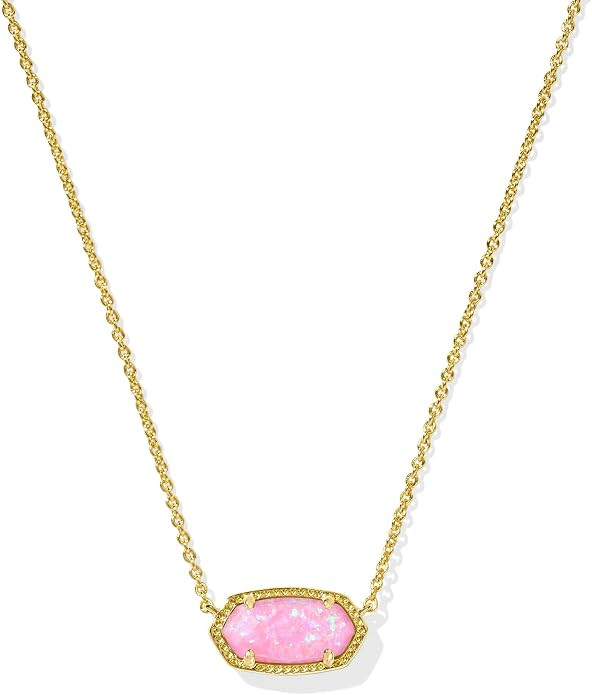 Amazon.com: Kendra Scott Elisa Pendant Necklace for Women, Fashion Jewelry, Gold-Plated Brass, Ca... | Amazon (US)