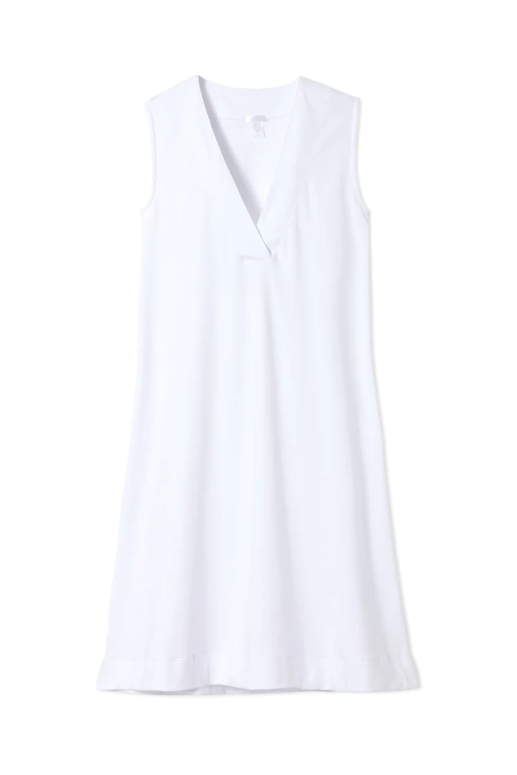 Pima Shift Nightgown in White | Lake Pajamas