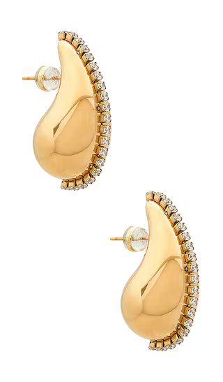 The Rosewood Earrings in Gold | Revolve Clothing (Global)