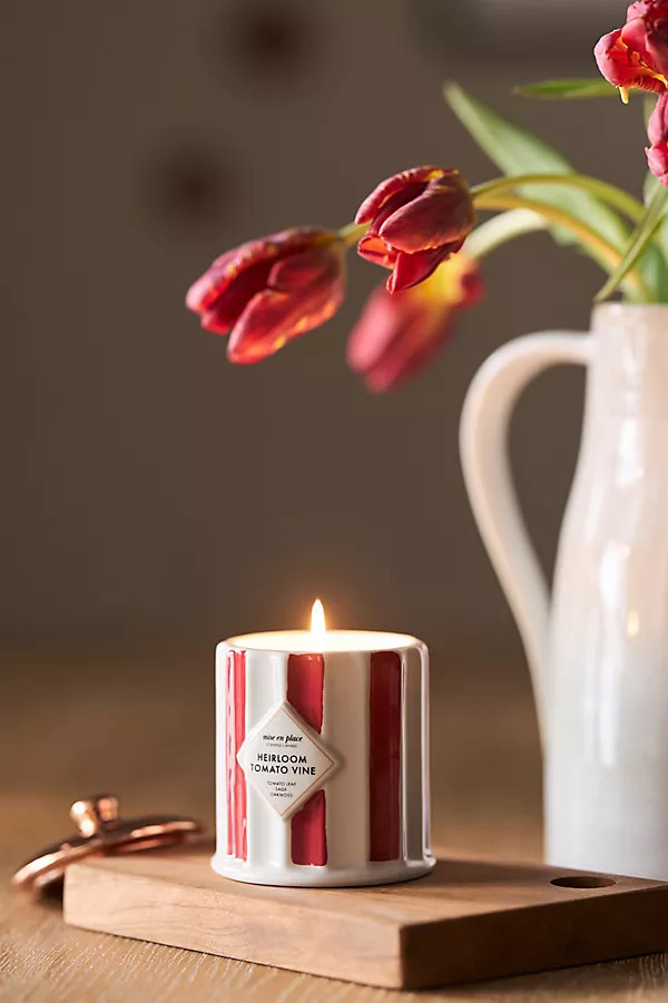 mise en place Fruity Heirloom Tomato Vine Ceramic Candle | Anthropologie (US)