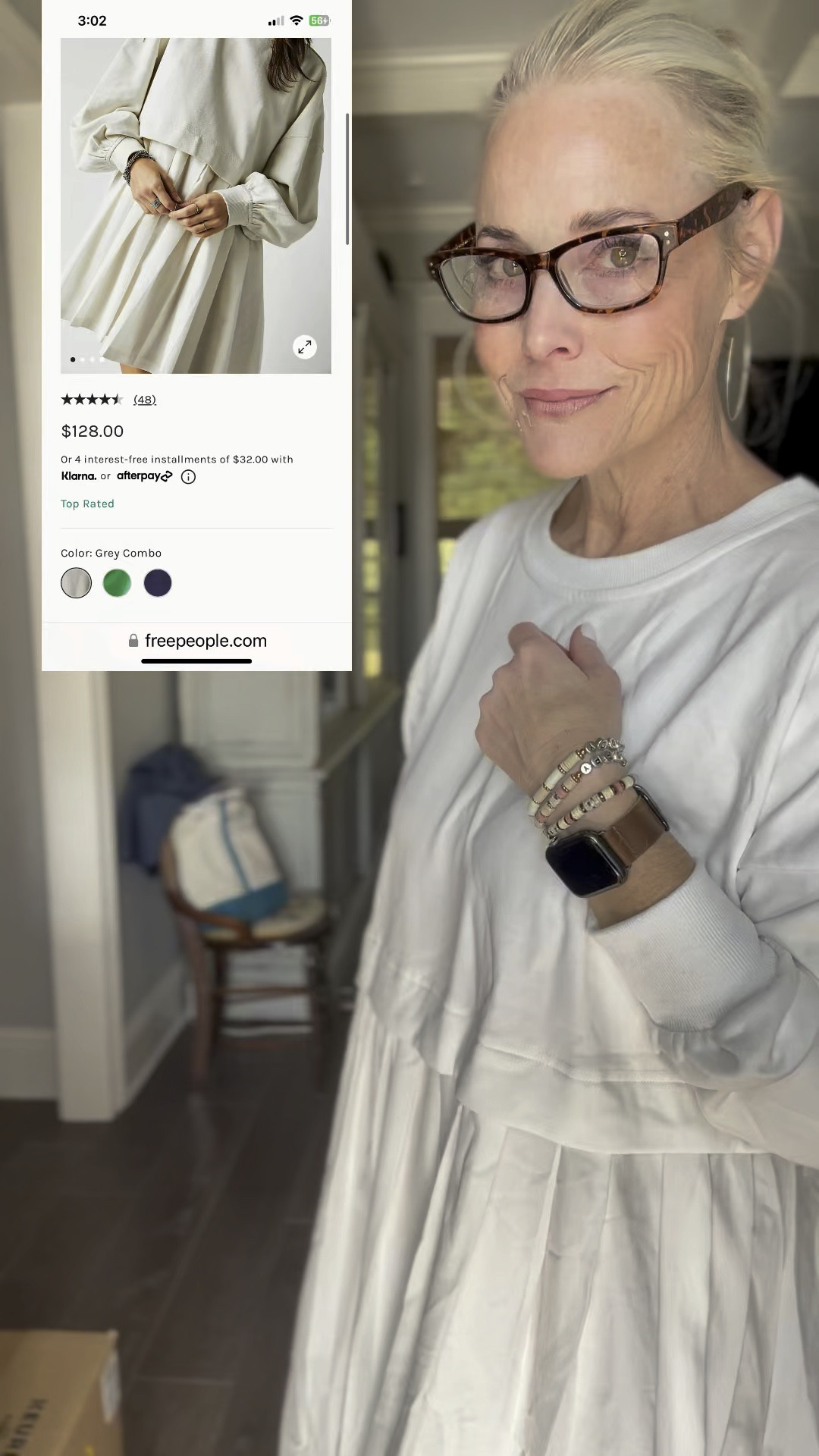 Can we take a moment for another incredible FP look for less from Amazon? 

I know I’ve done a comparison twice - once in purple and one in navy and cream stripes. This time I wanted to get the white in and really do a side-by—side because this is the most apples-to-apples as you can get.

Here’s what I found:

Material:
➡️ FP is 100% cotton 
➡️ Amazon is 85% cotton and 15% polyester

The bottom portion of the white version is a bit sheer from both FP and Amazon, so that is a wash. 

I think dimensions are a tad bit different, but for the price difference, it’s a no-brainer. 

I sized up to a large for a longer length. It’s supposed to be oversized, so the roomier the better as far as I’m concerned. 

#LTKCyberWeek #LTKsalealert #LTKover40