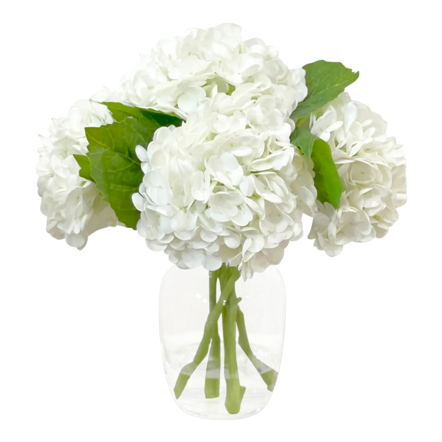 Hydrangea Arrangement in Vase | Wayfair North America