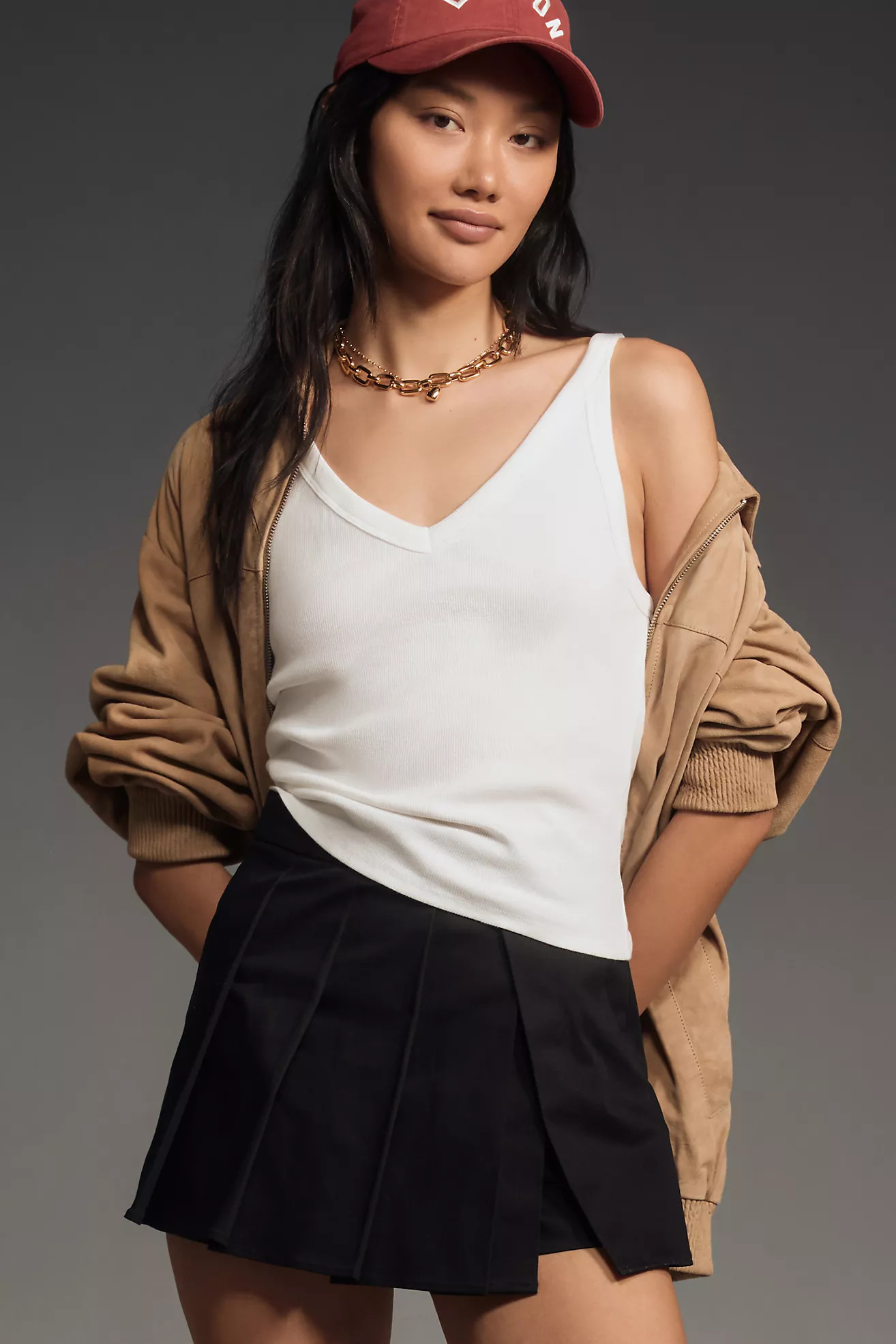 Pilcro Scooped V-Neck Tank | Anthropologie (US)