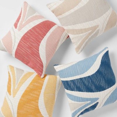 Woven Color Block Square Throw Pillow - Threshold™ | Target
