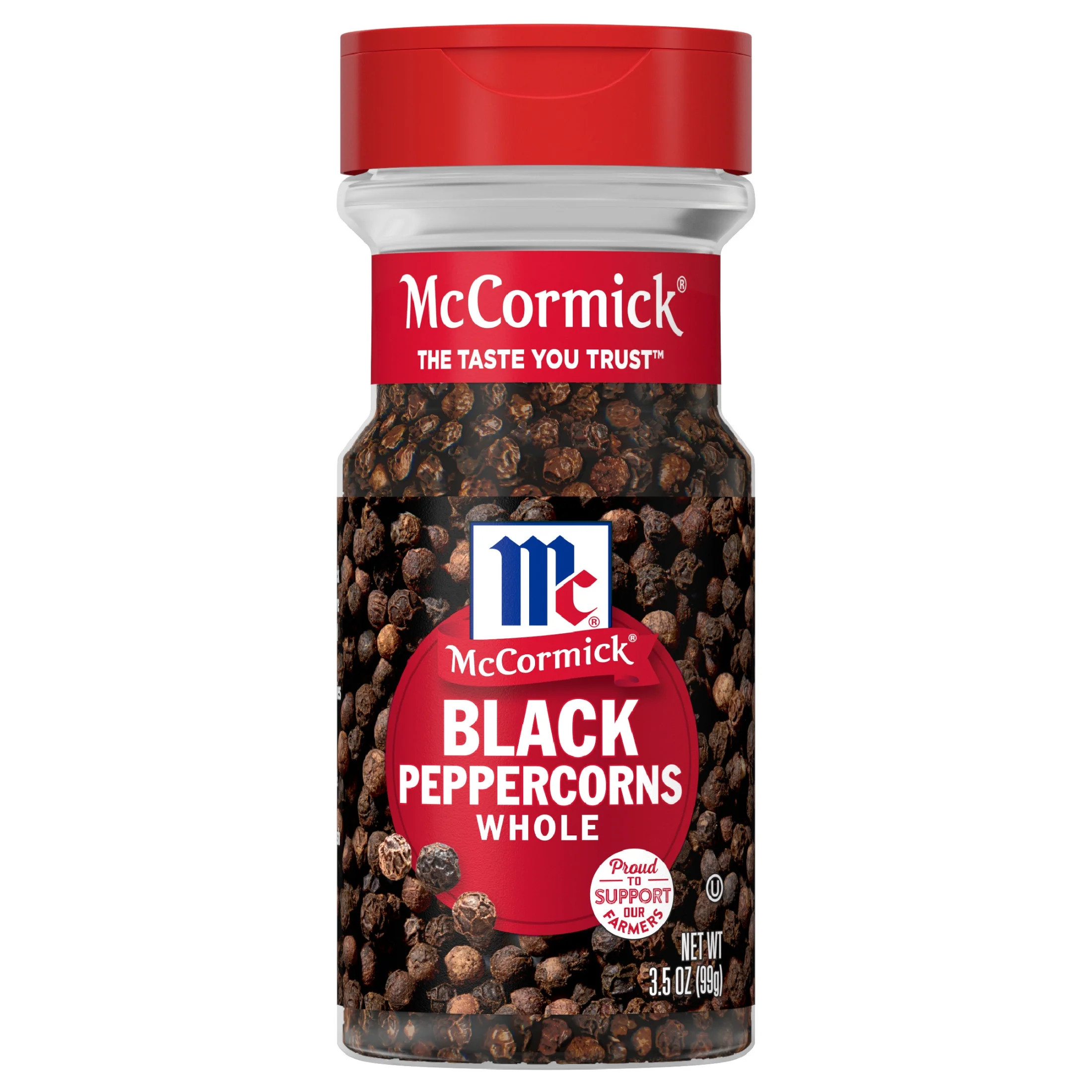 McCormick Non-GMO Kosher Whole Black Pepper, 3.5 oz Bottle | Walmart (US)