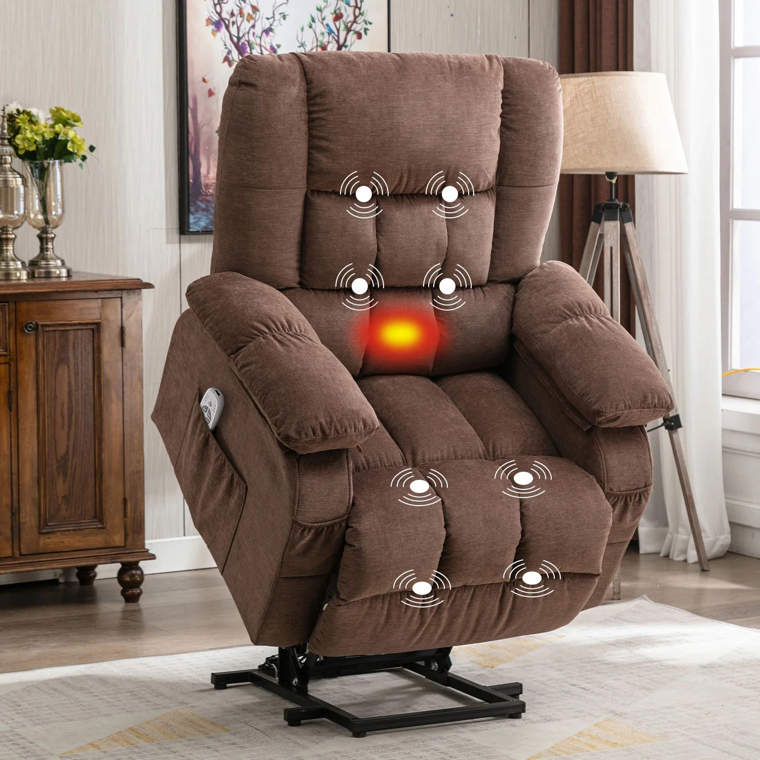 JONPONY Power Lift Recliner Chair Recliners for Elderly with Heat and Massage Recliner Chair for ... | Walmart (US)