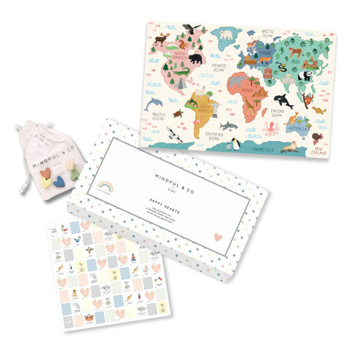 Mindful & Co Kids Creative Play Bundle in World Map Print at Nordstrom | Nordstrom