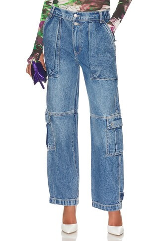 Free People Marx Slouchy Cargo in Bluebell from Revolve.com | Revolve Clothing (Global)