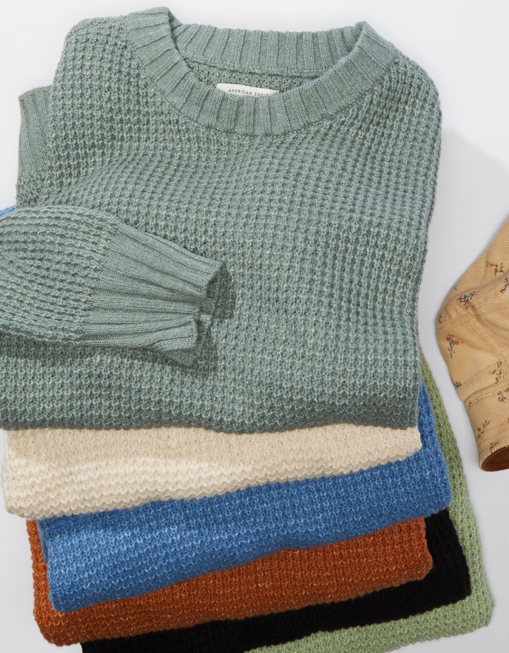 AE Oversized Waffle Knit Sweater | American Eagle Outfitters (US & CA)