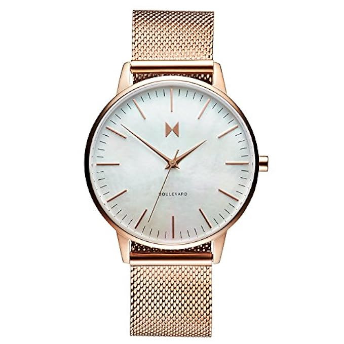 MVMT Boulevard Watches | 38 MM Women's Analog Watch | Metal Wristband | Amazon (US)