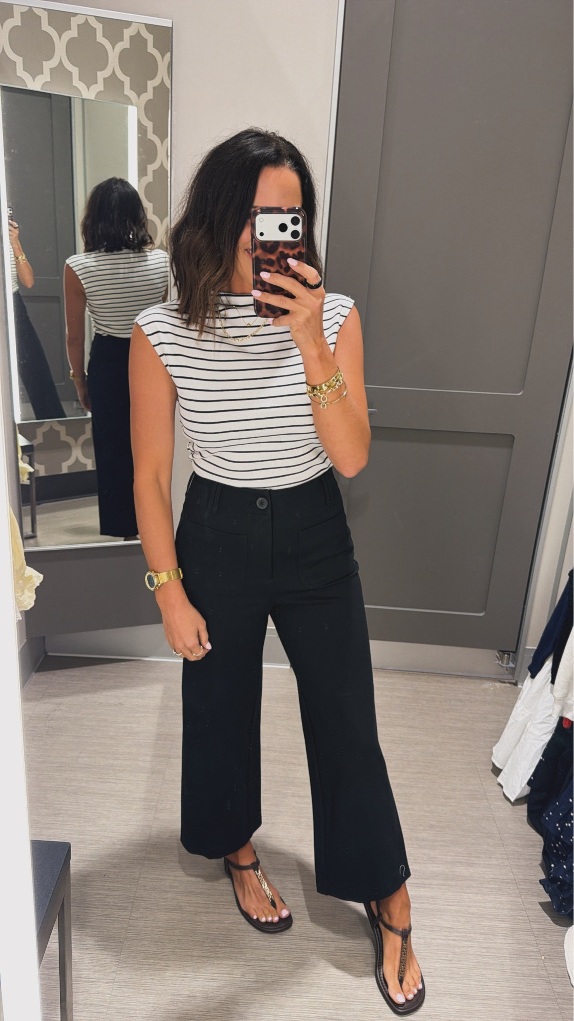 Target find 🖤 wearing XS/S. I love this striped top with these black wide leg pants—so easy and just looks put together.

#targetstyle #targetfinds #stripedtop #widelegpants #springoutfit #casualstyle #womensfashion #ltkstyle #ltkunder50