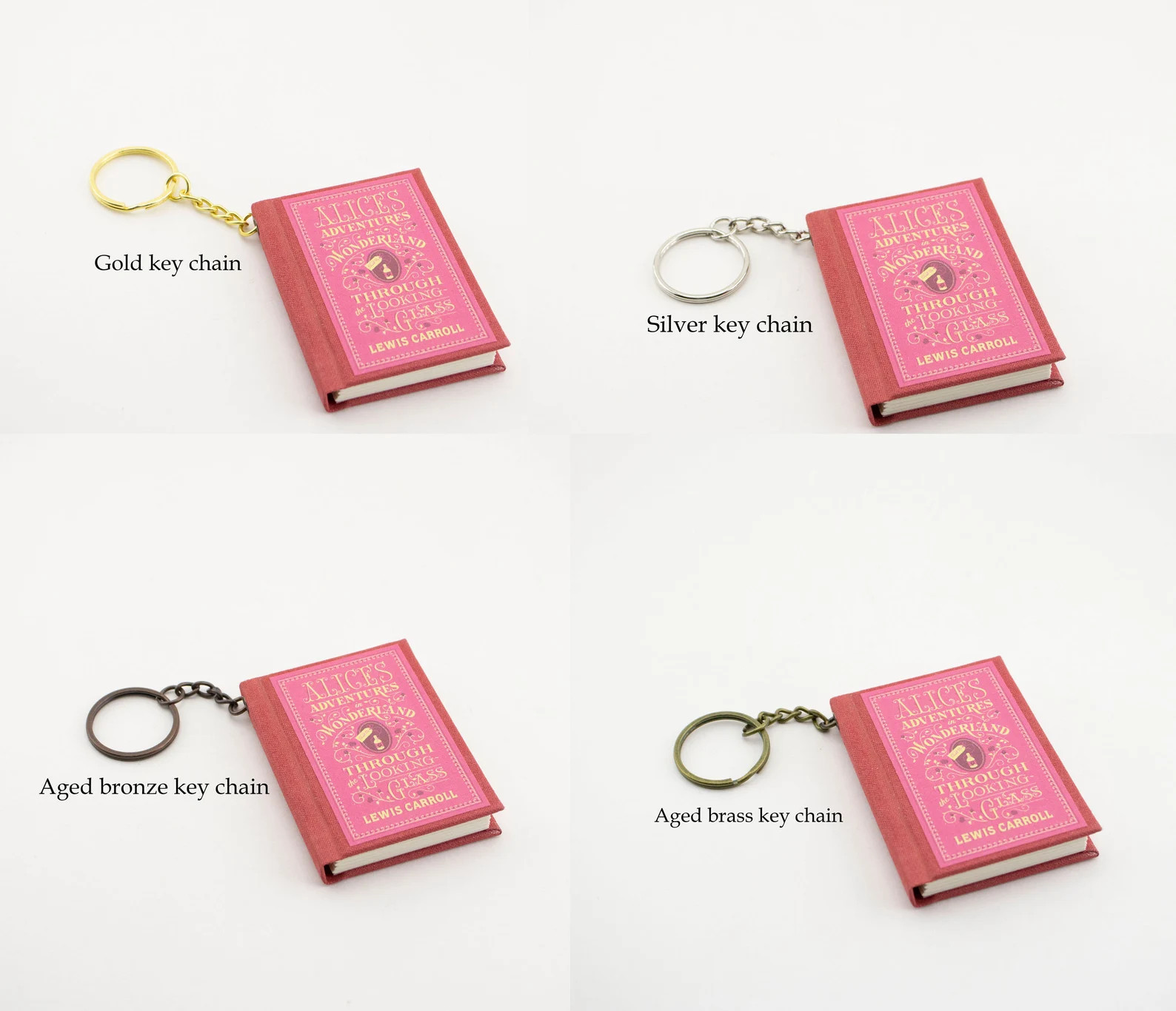 Personalized Mini Book Key Chain Custom Miniature Book - Etsy | Etsy (US)