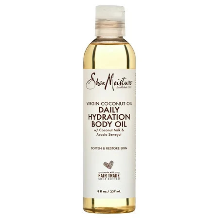SheaMoisture Daily Hydration Body Oil Virgin Coconut Oil for Dry Skin, 8 oz | Walmart (US)