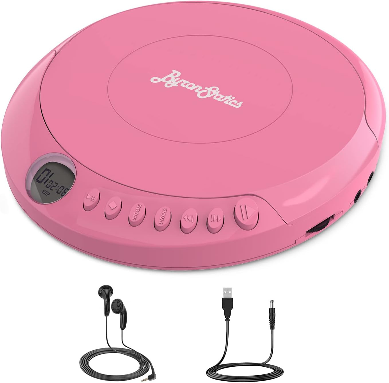 ByronStatics Portable Disc CD player, Personal Walkman Music Anti-Skip Shockproof Protection, Lig... | Amazon (US)