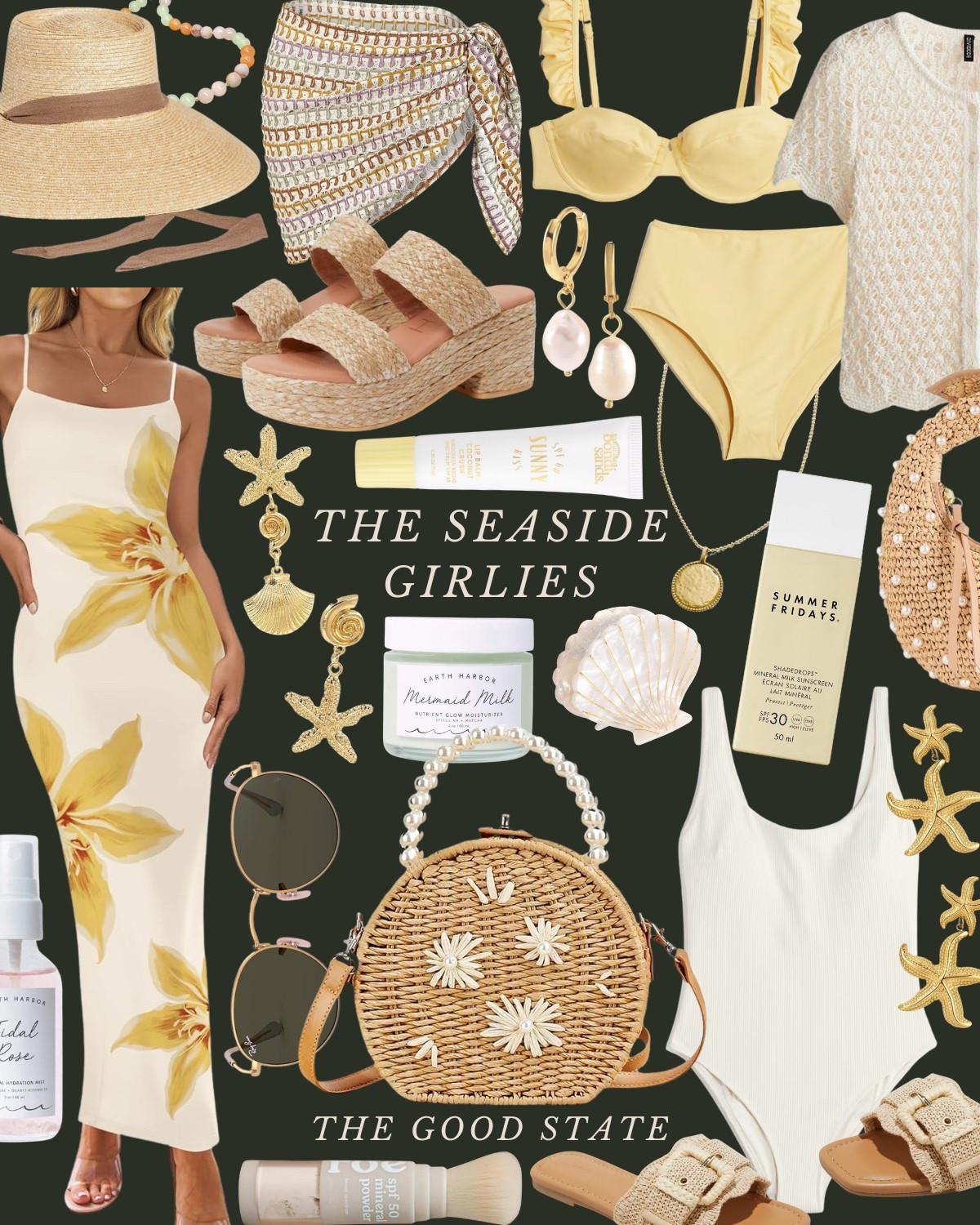 The Seaside Girlies🐚 Save up to 53% on all the cutie items shown!

This one is for the girlies who thrive most when the sea breeze is blowing through their hair. For the one’s soaking up every minute of sunshine and lingering a little longer to watch the sun set behind endless ocean water. This is for the ladies who love all things crochet, woven, bright and happy. Cheers to the longer days and sun-kissed skin☀️ 🌊 

Tuckernuck, Amazon, Amazon fashion, H&M, Target, Target style, swimwear, swimsuit, white swimsuit, wedding guest dress, one piece swimsuit, beauty, shoes, sandals, crochet top, yellow swimsuit, classic style, preppy style, beauty, essentials beach, Charleston, Rosemary Beach, easter, dress, vacation, outfit, resort, outfit, evening, dress, formal dress, affordable, fashion, the good state, Lauren England, beach, earrings, jewelry, sunglasses, sun hat

#LTKSeasonal #LTKSaleAlert #LTKFindsUnder50