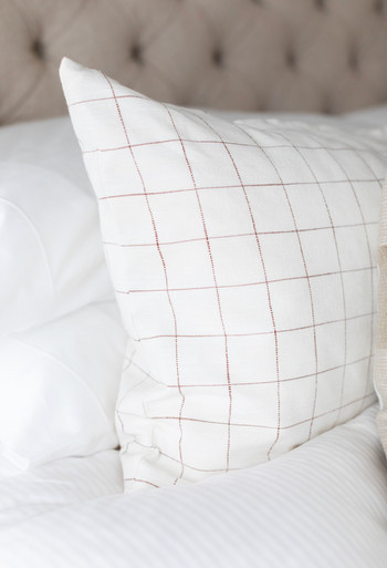 Picket Fence Check Sham | King | The Cross Decor & Design