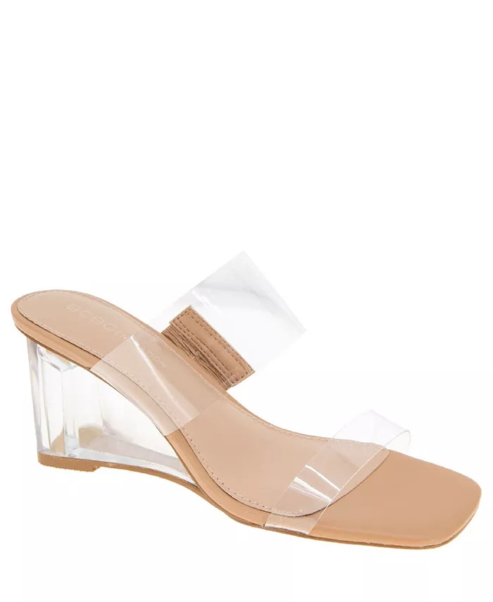 BCBGeneration Women's Lorie Double Band Wedge Sandal - Macy's | Macy's