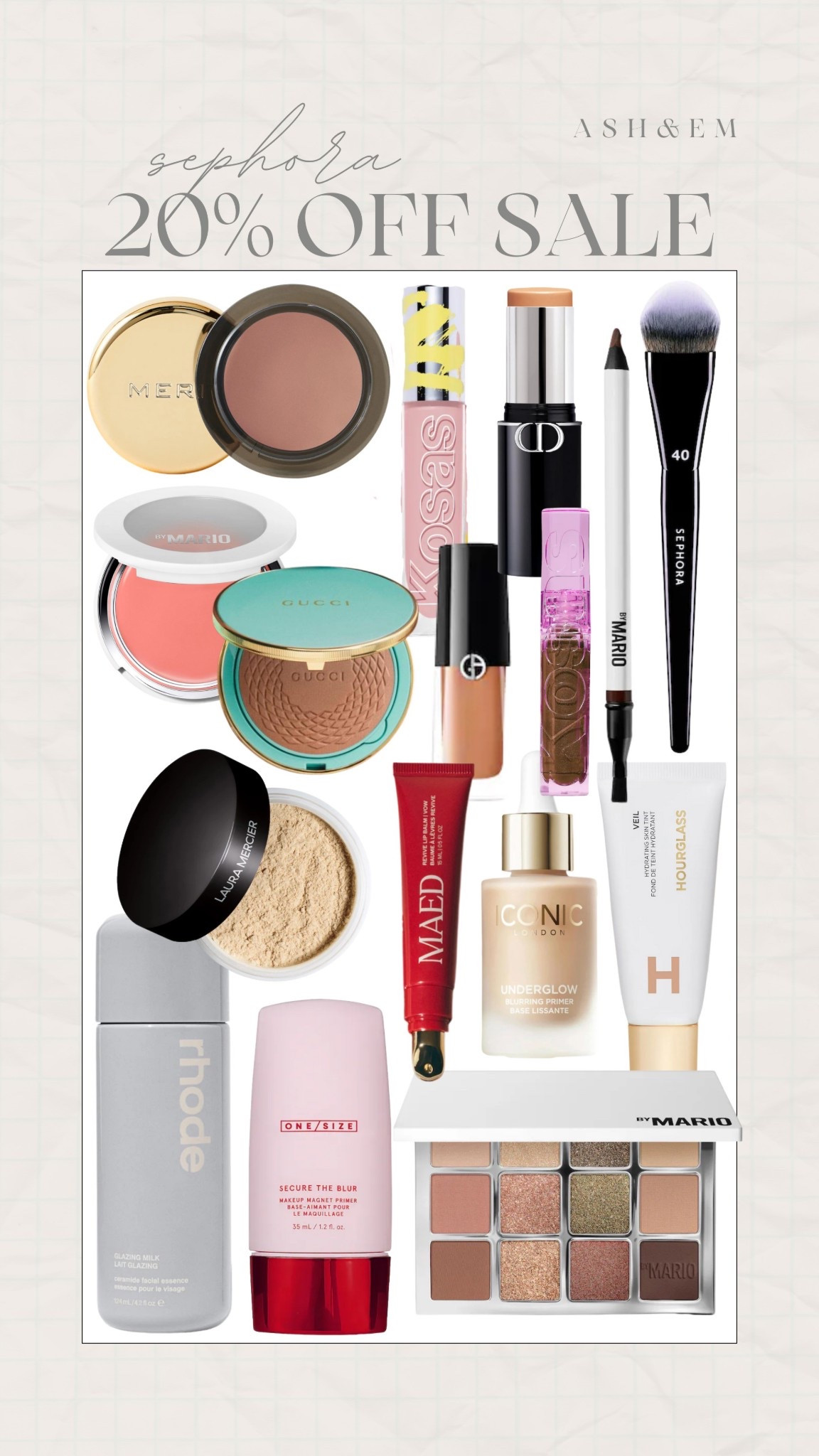 get 20% off at sephora using code SAVEGIFTS

sephora, sephora sale, gift ideas, gift guide, makeup must haves

#LTKGiftGuide #LTKSaleAlert #LTKBeauty