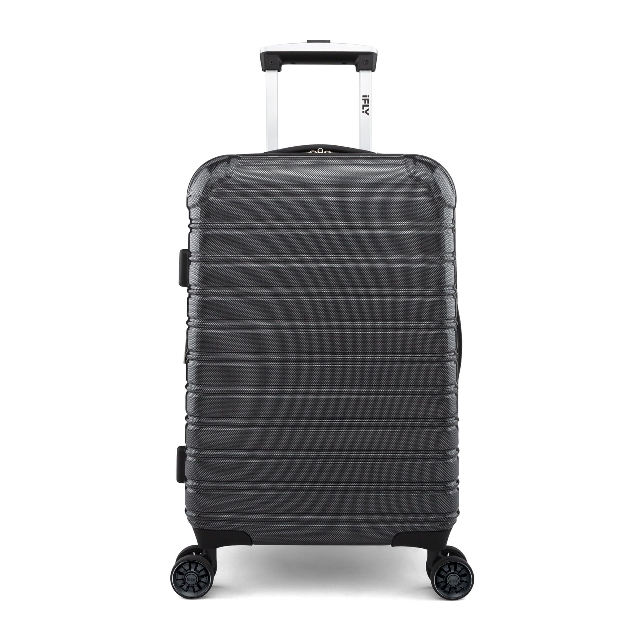iFLY Hardside Luggage Fibertech 20 Inch Carry-on Luggage, Black | Walmart (US)