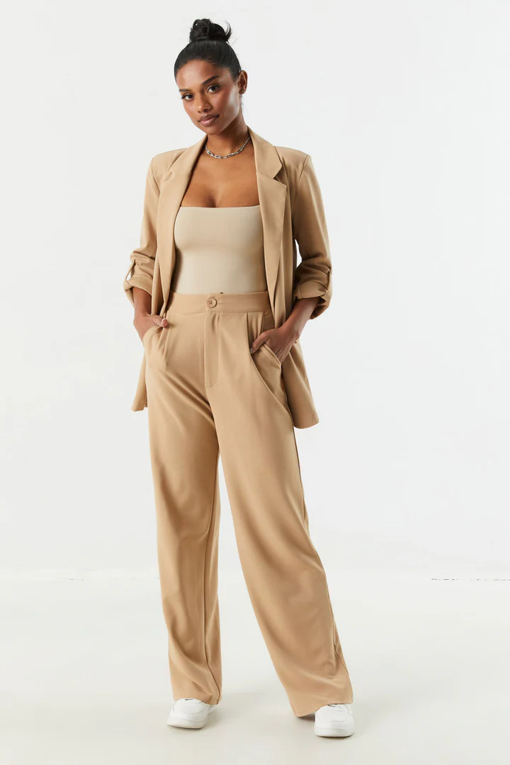 Crepe Knit Wide Leg Pant | Urban Planet