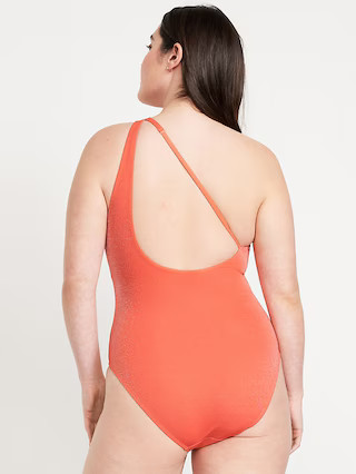 One-Shoulder Shine Swimsuit | Old Navy (US)