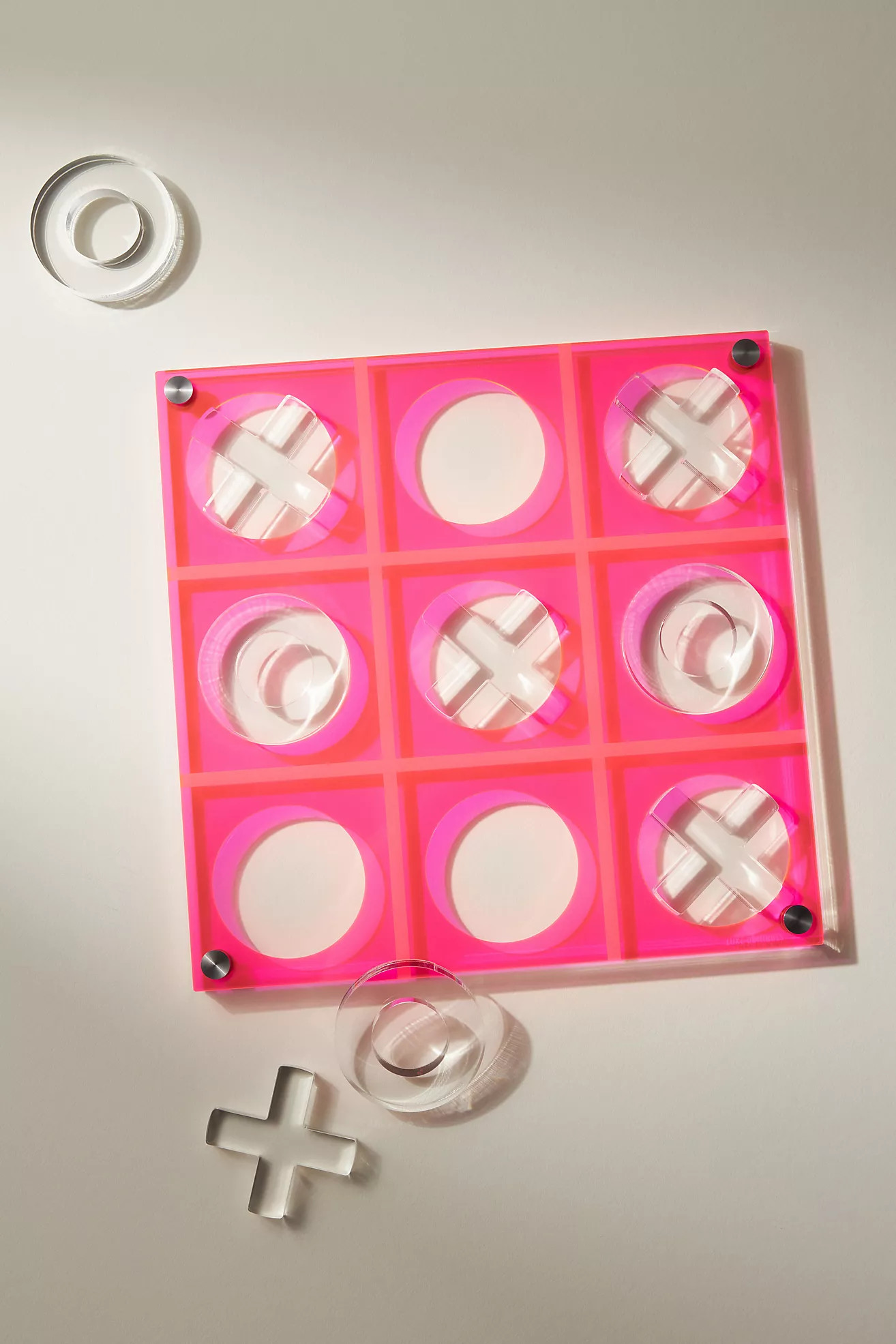 Luxe Dominoes Tic Tac Toe Acrylic Board Game | Anthropologie (US)