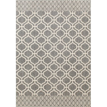 Better Homes & Gardens Bordered Ogee 8' x 10' Indoor Outdoor Area Rug | Walmart (US)