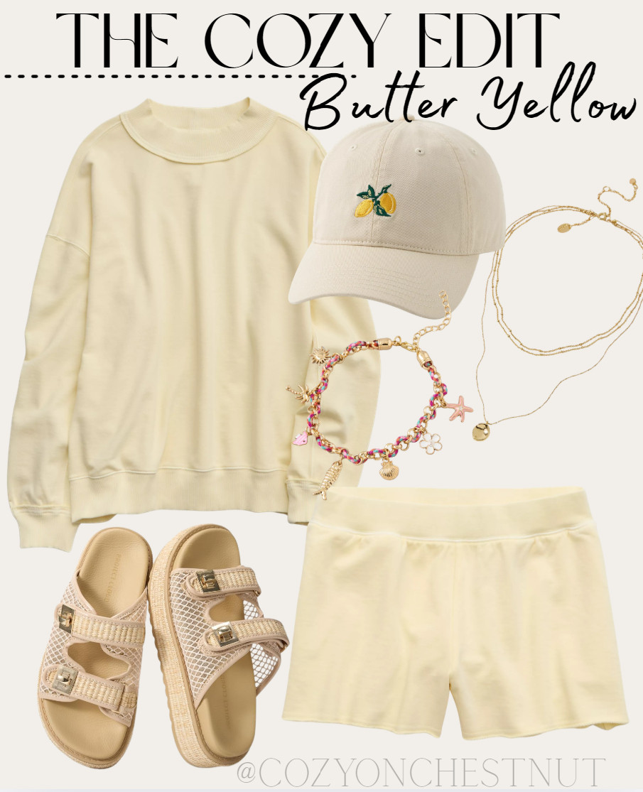 This butter yellow from Aerie is sooo cute and springy!! And I am all about a matching set! 

 #LTKdayinmylife #LTKgrwm #LTKmomlife