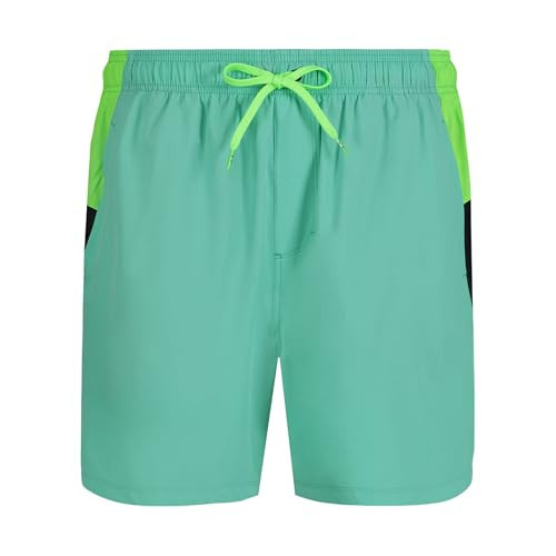 Under Armour Men's Volley Swim Trunks, UPF 50+ Sun Protection, Drawstring Closure & Elastic Waistband, Colorblock Prism, S | Amazon (US)