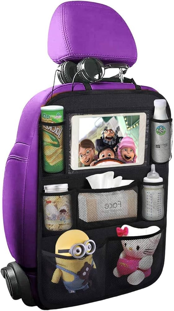 ONE PIX Backseat Car Organizer Mats Back Seat Organizers and Storage Bag with Touch Screen Tablet... | Amazon (US)