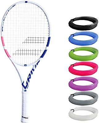 Babolat Pure Drive Junior 26 Inch White/Pink/Blue Girl's Tennis Racquet Strung with Custom Racket... | Amazon (US)