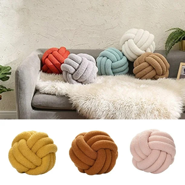 D-GROEE Plush Knot Ball Pillow, Waist Cushion Pillow Home Decoration Plush Throw Pillow Cushion f... | Walmart (US)