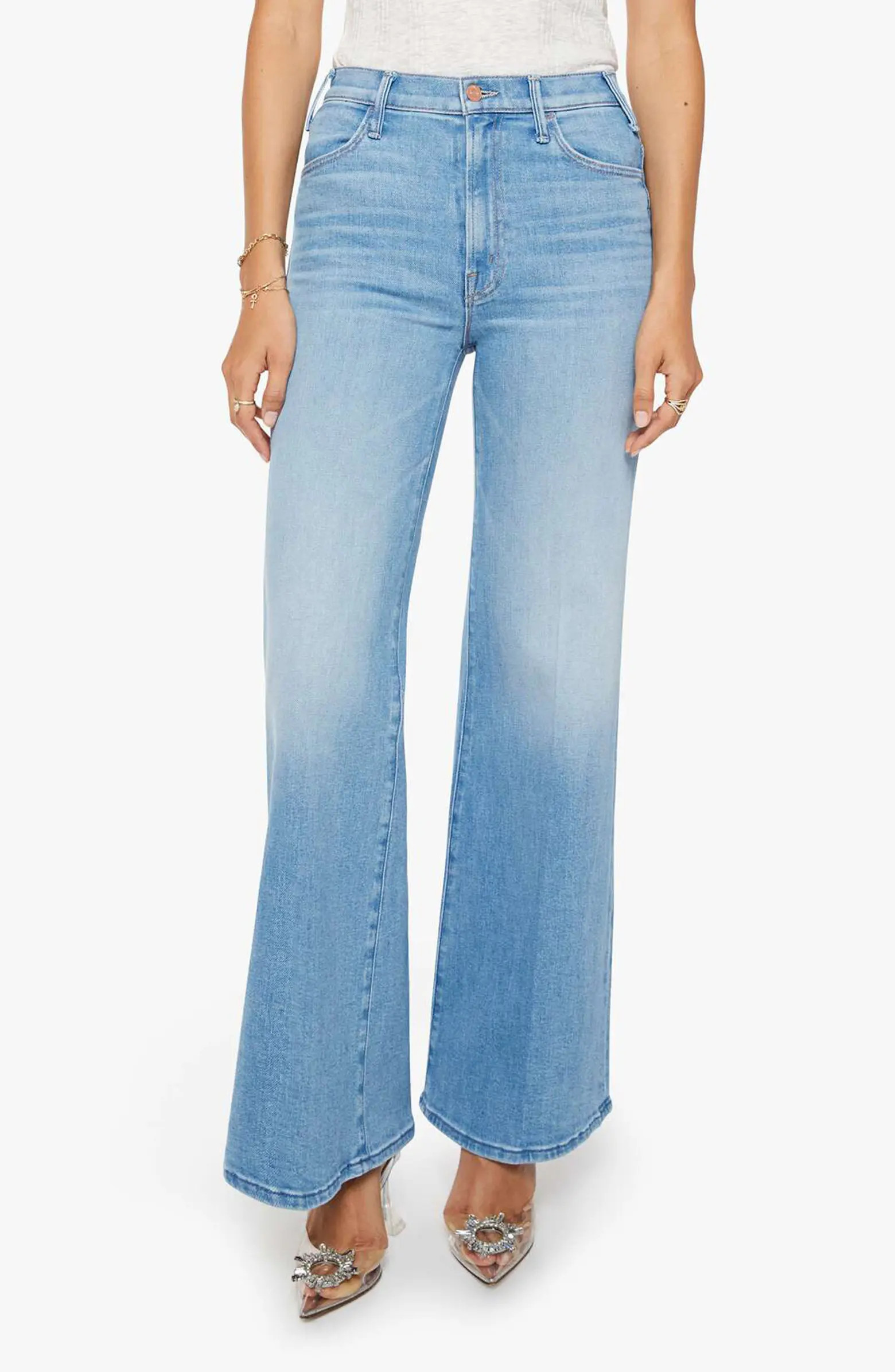 The Hustler Roller Sneak High Waist Wide Leg Jeans | Nordstrom