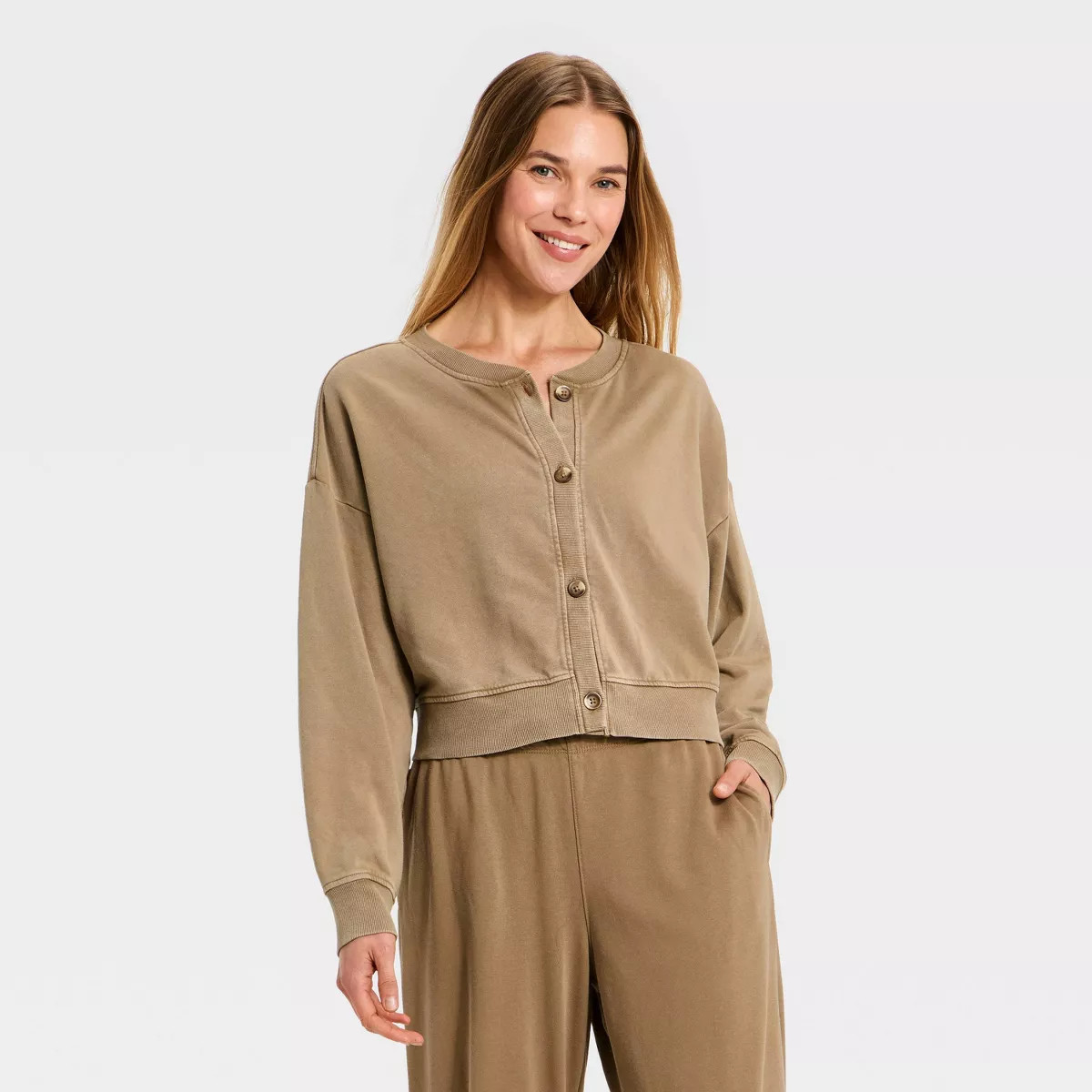 Women's French Terry Cardigan - Auden™ | Target