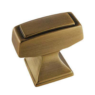 Amerock  Mulholland 1-1/4-in Gilded Bronze Bar Traditional Cabinet Knob | Lowe's