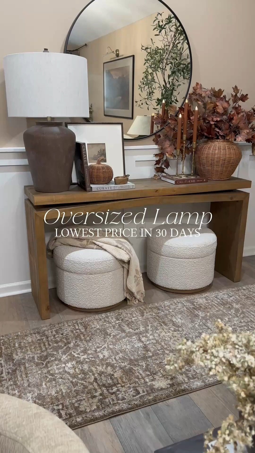 Oversized Amazon Lamp Lowest Price in 30 Days

One of those pieces that completely changes a space! This oversized Amazon lamp has the prettiest textured finish and gives such a high-end, designer look without the designer price tag. The scale is SO good for an entryway, console table, or living room.

And right now it’s at its lowest price in 30 days! 👀

Perfect if you love warm neutrals, cozy layers, and statement pieces that make a home feel collected.

✨For reference: five stems used in vase. 

#AmazonHome #AmazonFinds #AmazonHomeDecor #AmazonLamp #HomeDecor #NeutralHome #EntrywayDecor #ConsoleTableDecor #CozyHome #DesignerLookForLess #LTKFinds

#LTKSaleAlert #LTKSeasonal #LTKHome