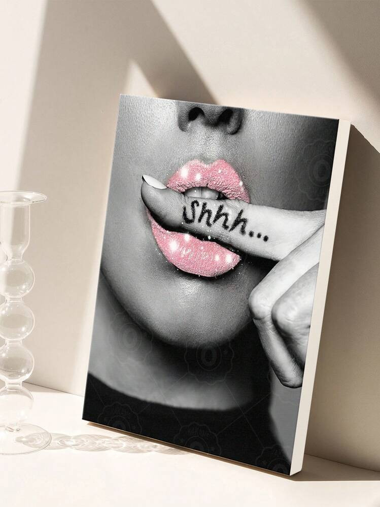 Pink Fashion Wall Art Prints Modern Frame Canvas Wall Decor Paint... | SHEIN