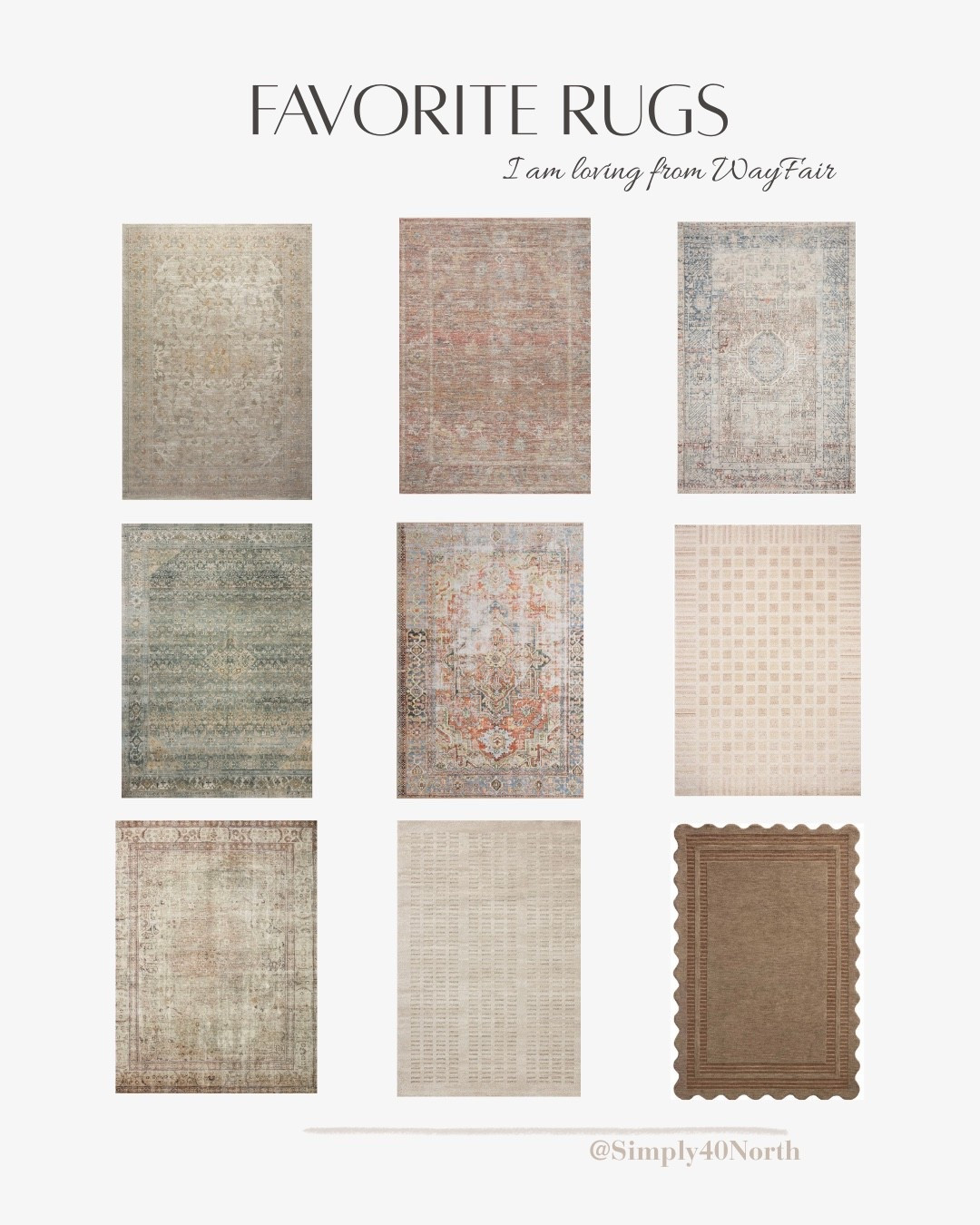My favorite rugs from Wayfair.  They are pretty, timeless, and would work in so many places.

#LTKHome