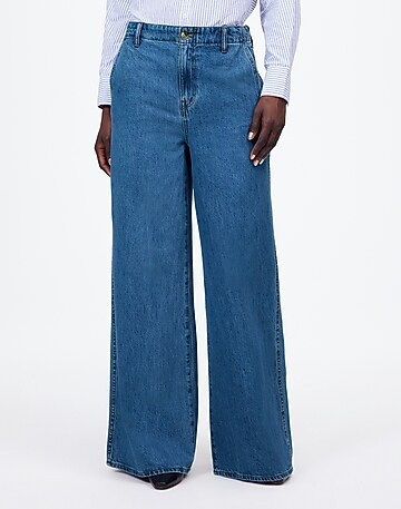 Wide Sweep Denim Trousers | Madewell | Madewell