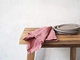 Dusty pink linen napkin. Napkin made of stonewashed linen | Amazon (US)