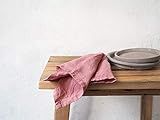 Dusty pink linen napkin. Napkin made of stonewashed linen | Amazon (US)
