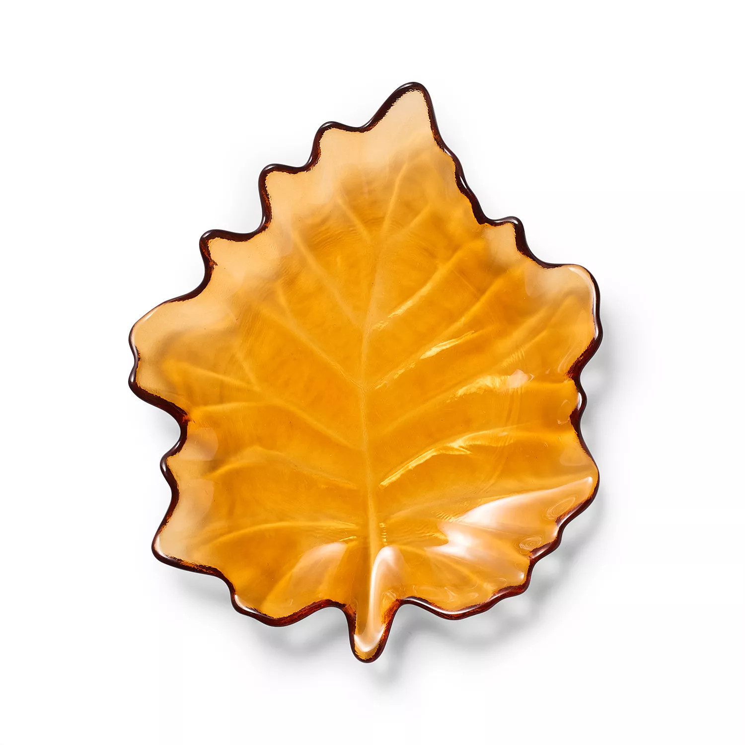 Sur La Table Glass Leaf Plate | Sur La Table