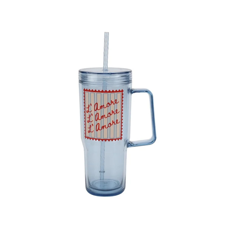 Just Feed Me by Jessie James Decker 30oz Tumbler with Handle and Straw, L'amore | Walmart (US)