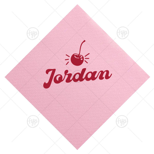 Happy Cherry Napkin | ForYourParty.com