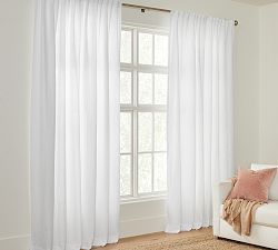 Belgian Flax Linen Unlined Curtain | Pottery Barn (US)